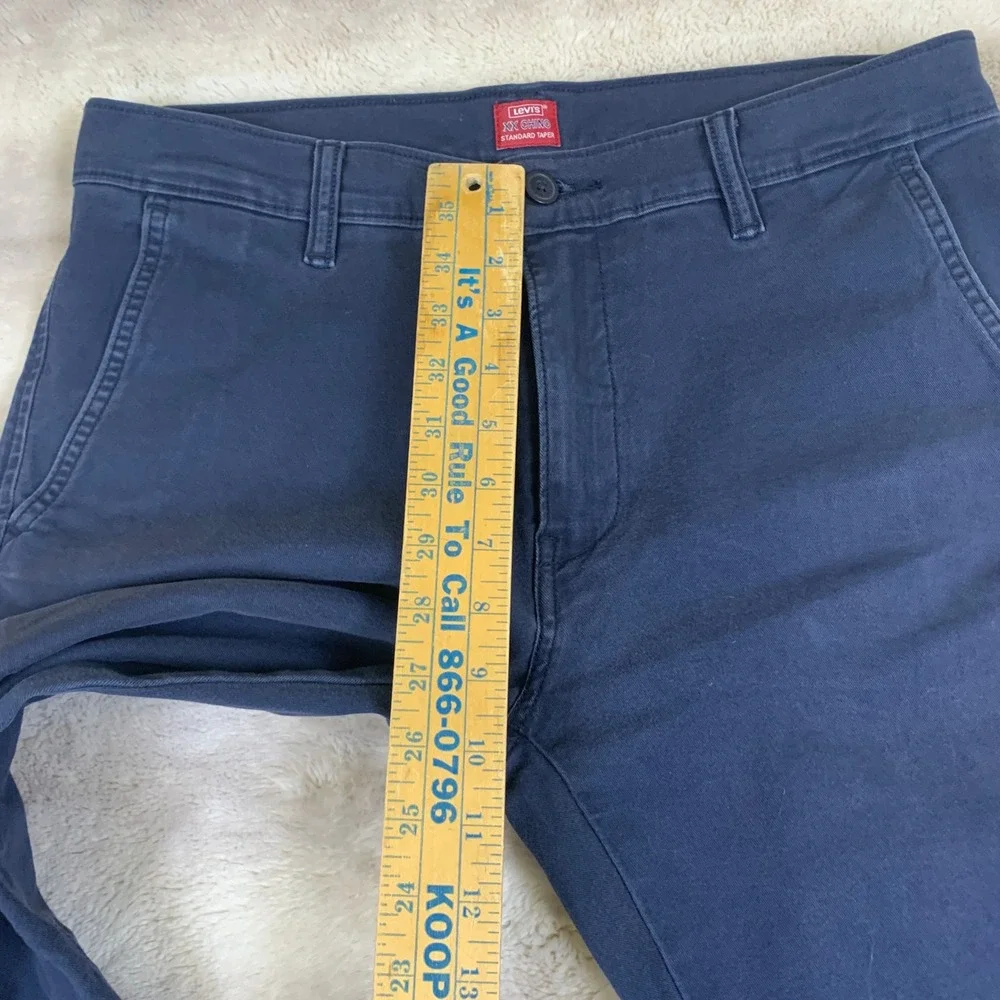 Levi's XX Chino‎ Standard Taper Pants Mens 32x32 (fits 29L) Navy Cotton Twill